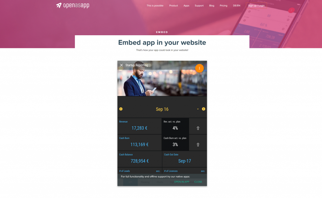 Make your website even better by embedding apps to it!