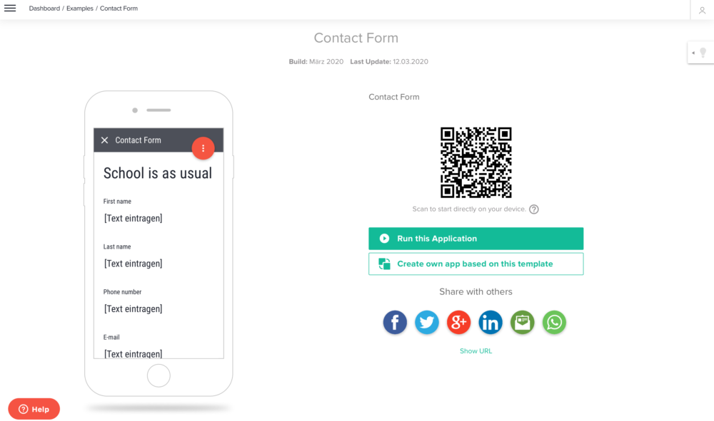 Contact Form App