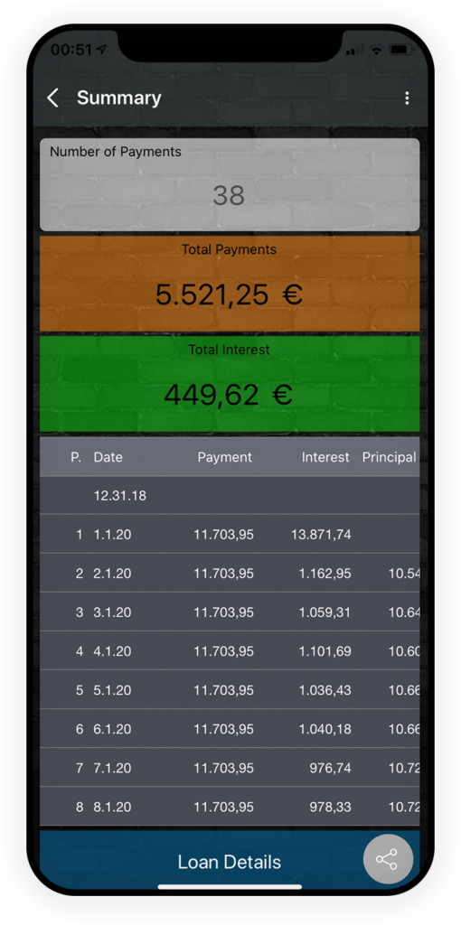 Loan calculator App 2