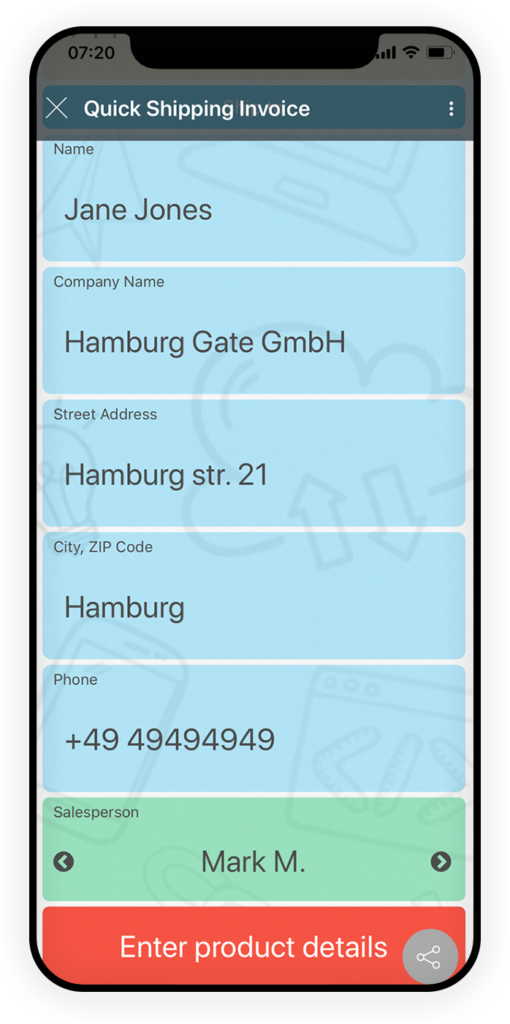 Quick Shipping Invoice App 2