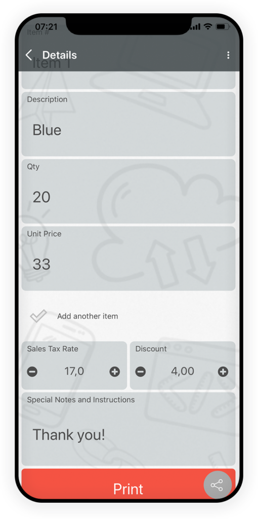 Quick Shipping Invoice App 3