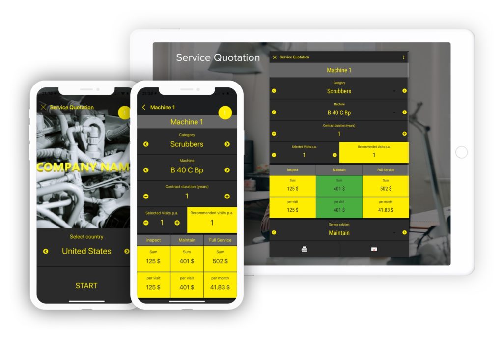 Service quotation app
