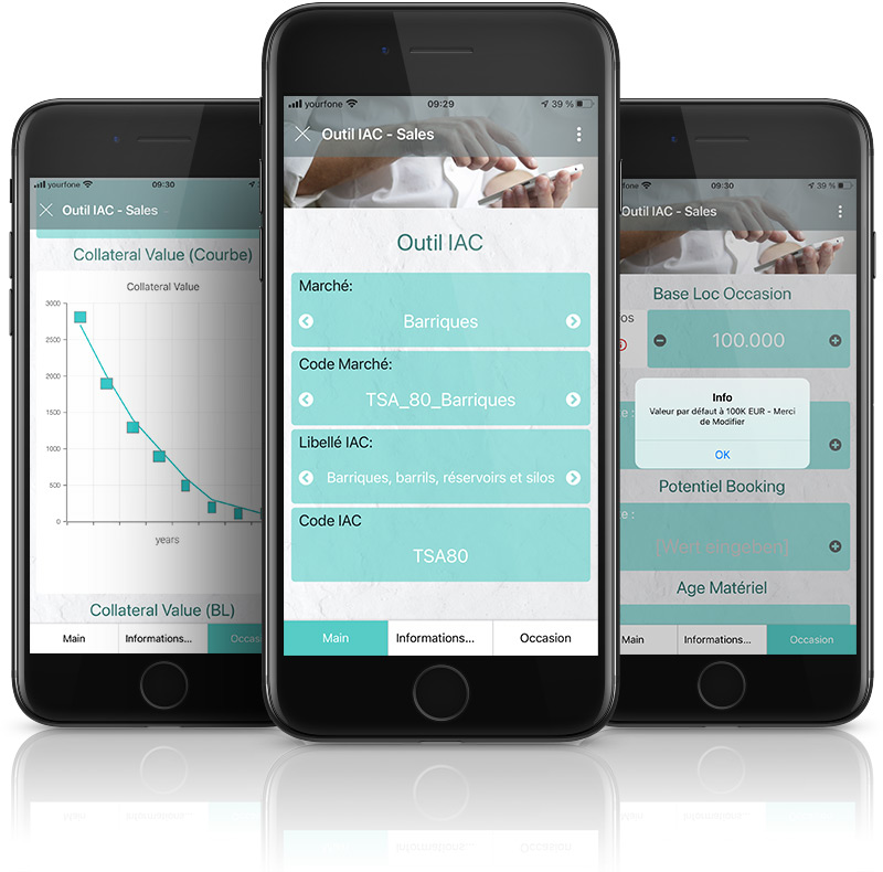 Finance calculation app based on Excel